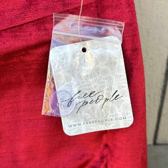 NWT Free People Walk With You Velvet Wide Leg Flare Trousers Sz 4 - Picture 8 of 11